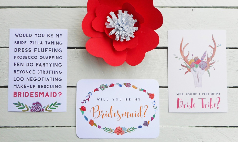 Will you be my Bridesmaid postcards