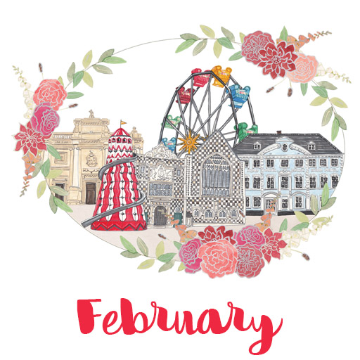 February Calendar page