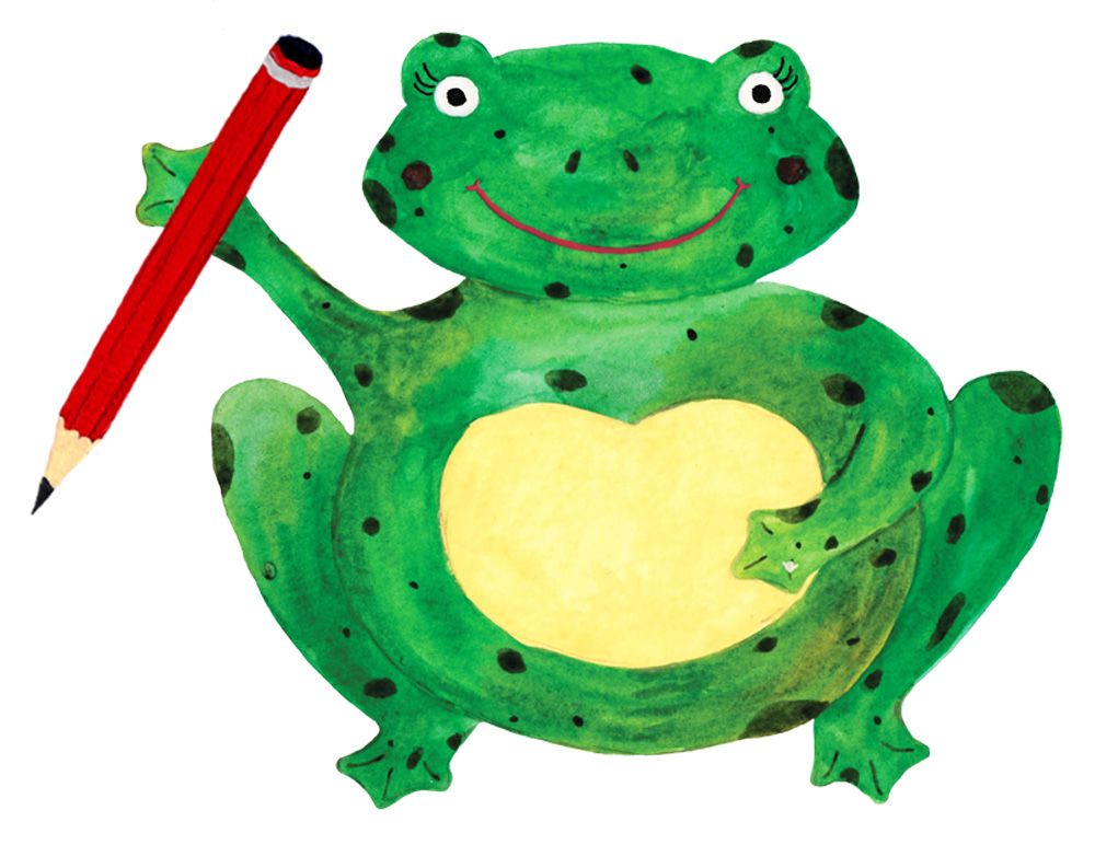 The Frog & Pencil logo