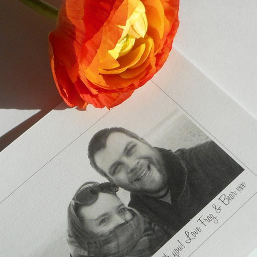 Little Bespoke Book wedding invitation photo page